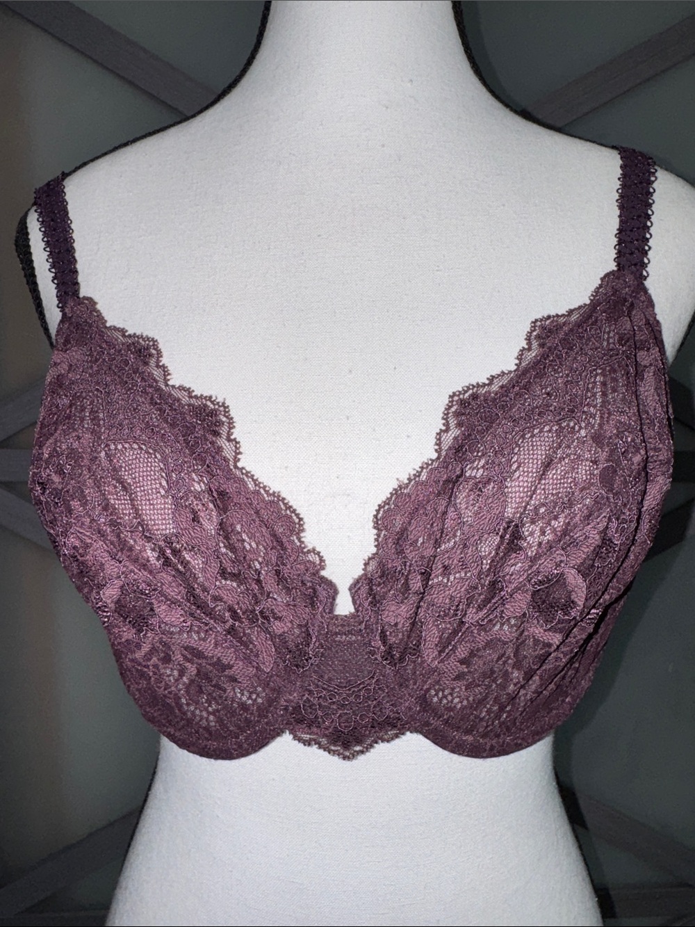 Wacoal Romantic Notion Unlined Lace Bra, 36DD